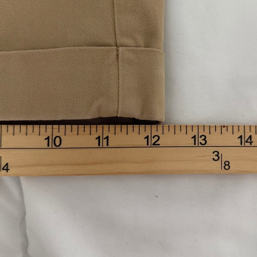Banana Republic City Chino Khaki Tan Minimalist Cuffed Shorts Womens Size 10 - Picture 9 of 9